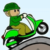 Scooter Games - Major Jack Coin Express: Major Jack - Coin Express is one of the funniest scooter games online. Help Major Jack to collect all coins with his new scooter bike! In this free online racing game you will have to drive your scooter really carefuly. You will face an unfriendly extreme terrain and a lot of sharp cliffs and unexpected grounds. You will race through few different levels and the time is always running, so hurry up! Use your arrow keys to drive your scooter and to balance it.