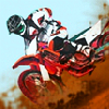 Scooter Games: Motocross Xtreme Fury - Race around the track on a motorcycle to get first place. Play single race or career mode. Go over jumps and around dirt corners to win the race. Fly as much, as you can. Avoid different obstacles on your way. Collect bonus items, which will help you in your ride, and minerals, which will be rising up your race score. Use your arrow keys to drive your dirt bike, press space bar for brakes. Participate in the most interesting form of motorcycle racing in this fun and exciting 3D motocross game with crazy terrain!