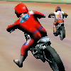 Scooter Games: Ford Flat Track - In Ford Flat Track your goal is to race on your dirt bike around the flat track and beat out your opponent to become the ultimate dirt bike champion. Pop the throttle and ride your motorbike like mad in this online dirt bike racing game! This is a fast-paced motor bike game and you need to be very skillful in controlling your bike on the race track. Use the keyboard up arrow key to accelerate, left and right arrow keys to steer your bike in left and right directions respectively, and press down arrow to brake.