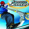 Scooter Games: Razor Freestyle Scooter - In Razor Freestyle Scooter extreme stunt scooter game online you will ride the most famous Razor scooters that were so popular in 2000. Razor Freestyle Scooter game has you controlling one of ten characters though a series of 3 cool environments trying to perform various stunts and aerial maneuvers (45 moves and tricks are available!) When the game starts, press ENTER 3 times in the menu until you go into the game screen. Control your Razor scooter with arrow keys, make stunts with your scooter by pressing A,S,D keys.
