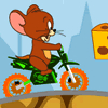 Scooter Games: Jerry Mini Bike - Do you like Tom and Jerry? Play Jerry Mini Bike and become the famous cartoon character riding his favorite bike. Being a mouse, Jerry loves cheese. So while Jerry is riding his mini bike you need to help him to run and control his bike that will run on those steep tails. Going uphill and downhill is not that easy. You need to have the right speed for Jerry's bike to run through the hills. Hop on your bike and let's have a hilarious mini bike ride. Use the arrow keys of your keyboard to navigate Jerry's bike and help him complete all 7 levels.