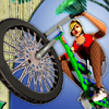 Scooter Games: Stunt Bike Island - Stunt Bike Island is a bmx bike game with spectacular stunts and a tropical twist! Choose you favorite outfit, bike color scheme and island and start riding. Your goal in Stunt Bike Island is to rack up points by pedaling through the island on your bike, landing insane stunts, and grabbing air and power-ups before time runs out! More air equals more points! Nailing a mid-air stunt doubles the points for a jump! Watch you time and score on the top of the screen. Use arrows to move, Press space bar for brake, S for stunts.