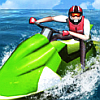 Scooter Games: Jet Ski Rush - Have you got what it takes to burn the waves of the sea and cross the finish line at the first position with your jet ski? Thrill yourself on the blue waters and ride on the insurgent waves in Jet Ski Rush, water scooter racing game online. Challenge yourself to tame the obstinate waves and sweep over them with electrifying speed. Look at the remaining time as it runs out really fast. If your time reaches 0:00, the race is over! Drive your water scooter with the arrow keys. Good luck!