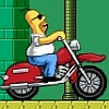 Motorbike Games: Homer Motorbike - Homer Motorbike is one of the most fun and addictive scooter games online ever made. The game is so cool, especially for the Simpsons lovers and fans of the famous character Homer Simpson. Carefully drive your bike with Homer on it. Drive over the Springfield city as fast as possible, without tipping over. Grab Duff bear and watch out for gaps! Use your arrow keys to drive and balance your motorbike. There are seven different levels in Homer Motorbike, bike racing game online. Good luck and have fun!