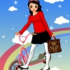 Scooter Games - Scooter Dress Up: In this cool dress-up game you have to help the Scooter Barbie Girl to choose the best clothes for siding a scooter. Choose from different hair styles and colors. You can also choose from many shirts, jeans and skirts or even some hot shoes or jewelry to make her look cool and elegant! Use your mouse to play this game. Play Scooter Dress Up at Scooter Games and have fun!