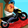 Scooter Games: Gerard on Scooter - Gerard Scooter is the funniest scooter game ever! Gerard is a very rich man and he doesn't like to pay taxes in France. He is crazy about driving and have decided to drive his scooter drunk in Russia where he can pay lower taxes. New level of game will be generated every time you start a new game. Super fast racing game. Large options to choose to upgrade your motorbike. Real puke and vomit sounds, Isn't it interesting? Enjoy new exciting scooter race with unique motorcycle physics and wonderful graphics.